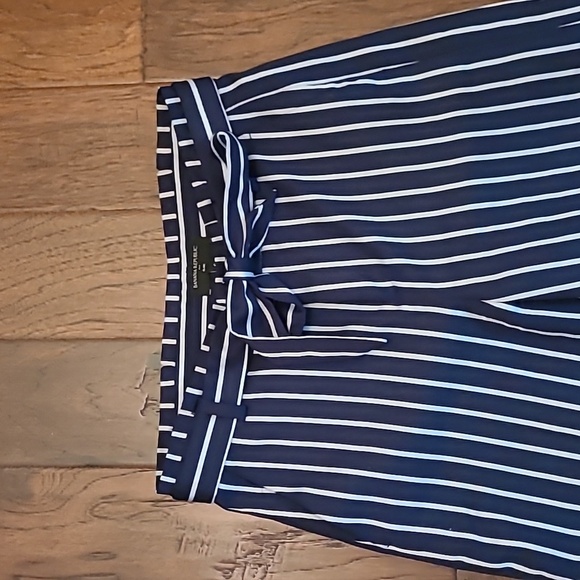 Banana Republic women's striped "Blake" wideleg ankle pants size 6 - Picture 2 of 8